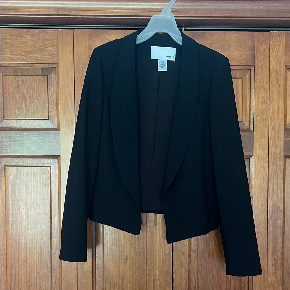 Bar III Women's Elegant Black Suit Jacket